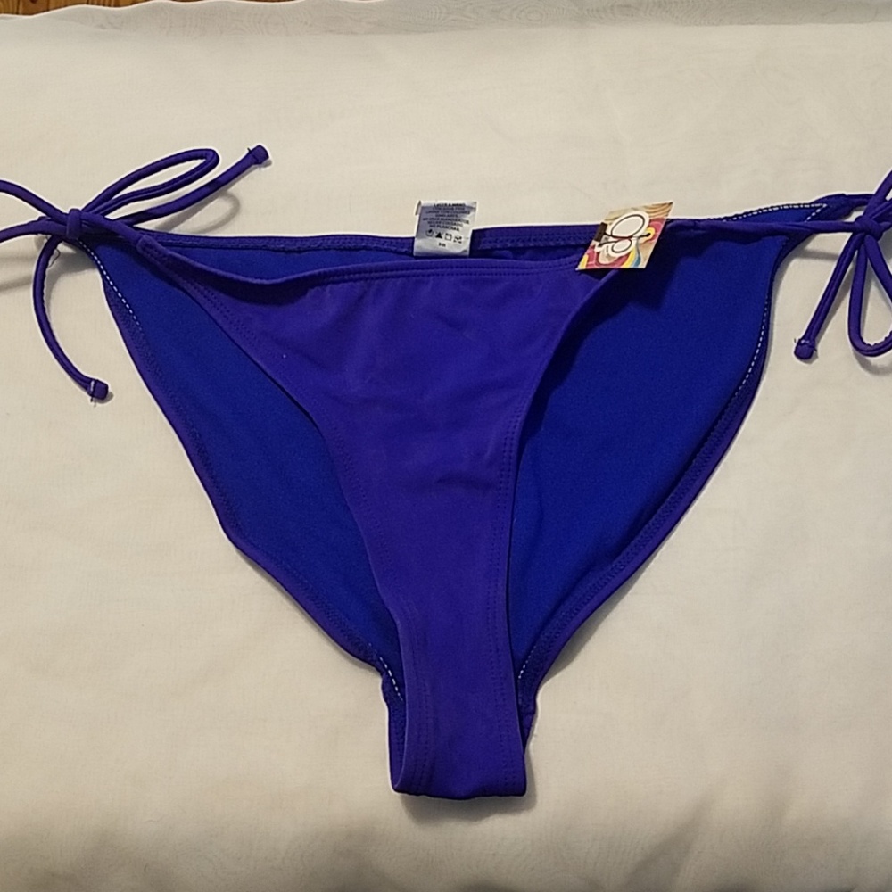 Blue String Bikini Bottom